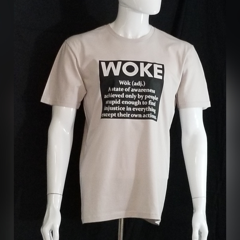 🆕 GILDAN G640 "SOFT STYLE Custom Tee "WOKE" Graphic